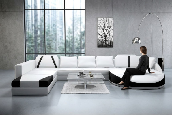 Paysage de vie Canapé Coin suite en forme de U Sofa Canapé d'angle Canapé d'angle Suite