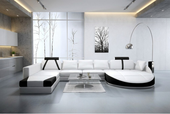 Paysage de vie Canapé Coin suite en forme de U Sofa Canapé d'angle Canapé d'angle Suite