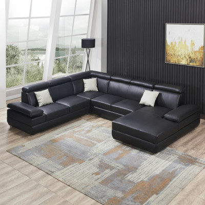 Canapé d'angle moderne en U avec revêtement, Canapé d'angle Siège Designer Mobilier Canapés