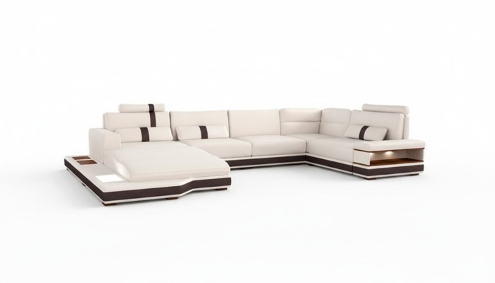 Canapé d'angle moderne en forme de U Rembourrage Canapé d'angle Siège design Meubles Canapés