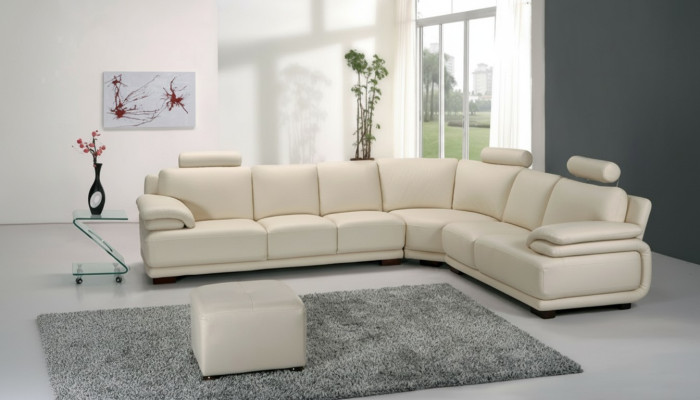 Canapés de luxe Cuir nouveau Canapé Siège Suite d'angle Rembourrage Canapé d'angle Design Canapé