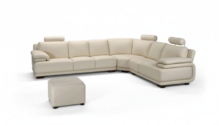 Canapés de luxe Cuir nouveau Canapé Siège Suite d'angle Rembourrage Canapé d'angle Design Canapé