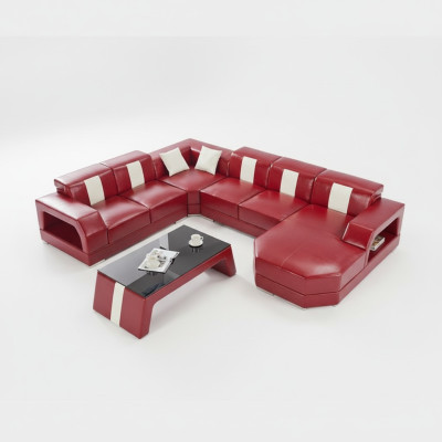 Canapé Siège Suite de Coin Rembourrage Canapé d'angle Canapé Design Canapé de Luxe Canapés en Cuir neufs