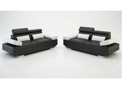 Meubles de luxe Ensemble de canapé Canapé Rembourrage de canapé 3+3 places + Tabouret Salon