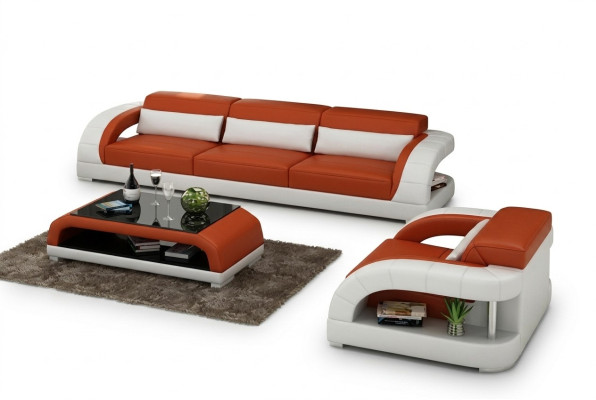 Canapé Canapé ensemble 3+1+1 Ensemble designer Fauteuils Canapé Tissu Moderne