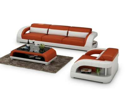 Canapé Canapé ensemble 3+1+1 Ensemble designer Fauteuils Canapé Tissu Moderne