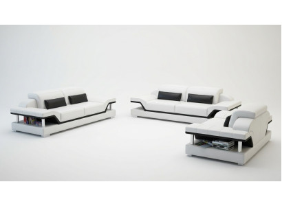 Cuir tapisserie canapés canapé Ensemble de canapés de luxe 3+2 + Table basse Suite nouvelle