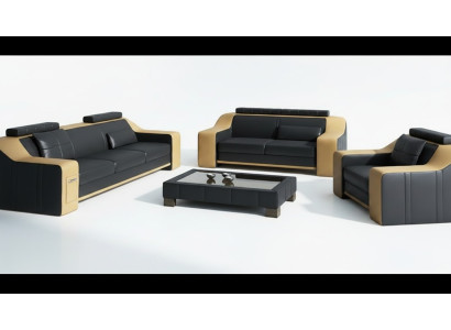 Canapé ensemble de canapés 3+2 places avec design de revêtement de siège moderne