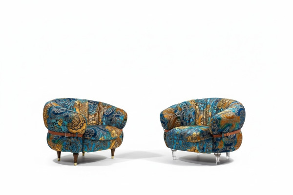 Fauteuil design canapé canapé relax tissu salon luxueux club TV rembourrage.