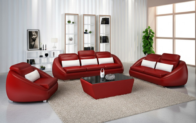 Ensemble de canapés de luxe 3+1+1 places Mobilier de salon Canapé design