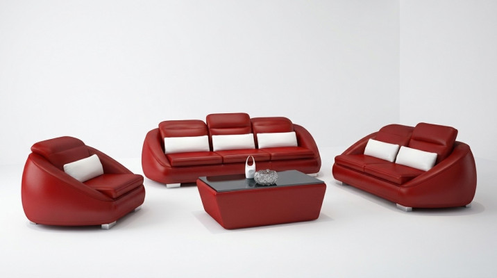 Ensemble de canapés de luxe 3+1+1 places Mobilier de salon Canapé design