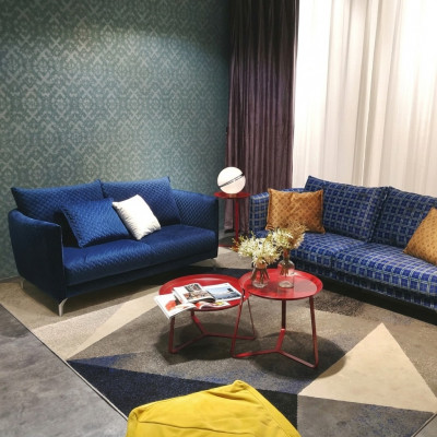 Design Tapisserie Luxe Siège Canapé Canapé Textile Canapé 2 Places Neuf