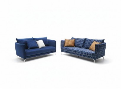 Design rembourrage luxe canapé canapé en tissu trois places trois places en velours