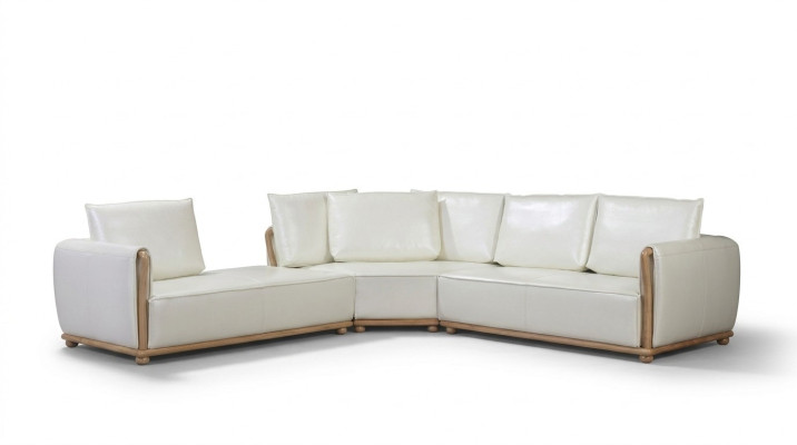 Canapé de designer Suite canapé Canapé d'angle avec tabouret Rembourrage paysage de vie