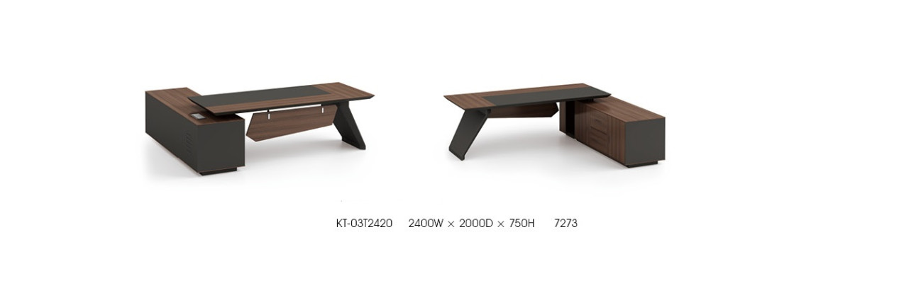 Meubles de bureau pour bureau 2 pcs. Ensemble de tables Étagère Table du chef + Cabinet de classement
