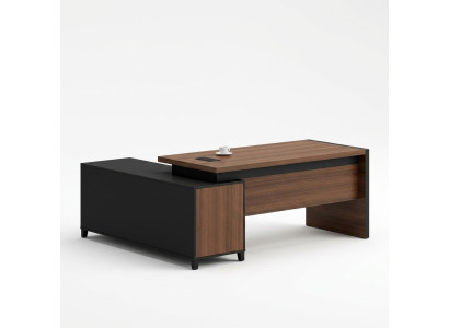 Bureau d'angle bureau chef mobilier de salle de pratique de bureau de conception de bureau.