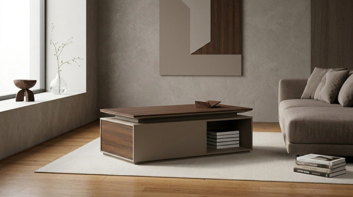 Table basse Table de salon moderne Conception des tables Salon Bois