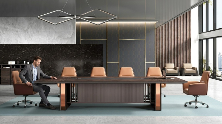 Bureau Mobilier de bureau Tables Réunion Tables de réunion Ameublement Table 360cm neuf