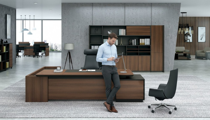 Bureau Bureau Bureau d'angle Bureau d'ordinateur Table de travail Entreprise Mobilier