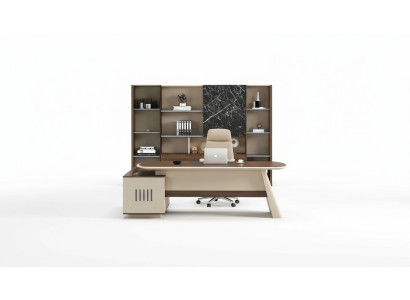 Coin bureau du chef Des bureaux d'angle Cabinet de bureau Cabinet d'avocats Cabinet d'entreprise Mobilier de bureau Tables