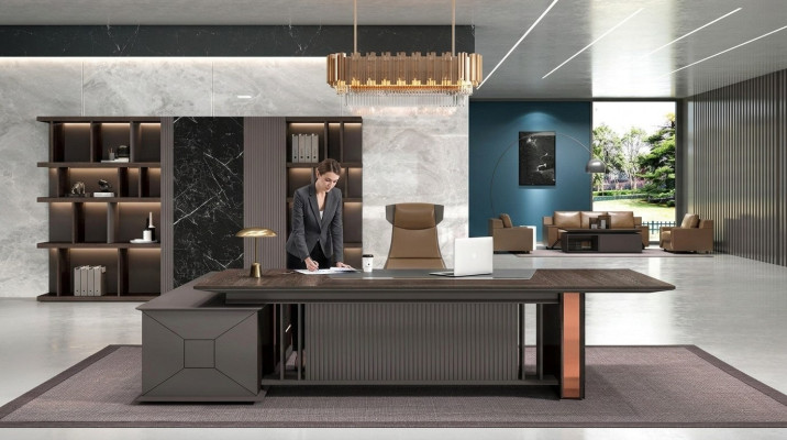 Bureau en coin Mobilier de bureau Bureau de chef Design de meubles Bureaux