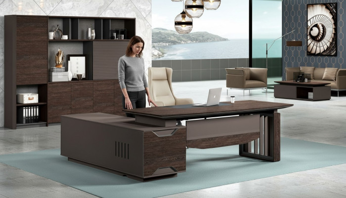 Bureau Bureau d'angle Bureau d'ordinateur Bureau de bureau Table de travail Entreprise