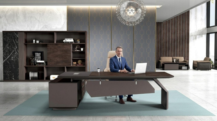 Chef de bureau 260 x 220 cm Mobilier Table Cabinet d'avocats Tables de pratique Immédiatement