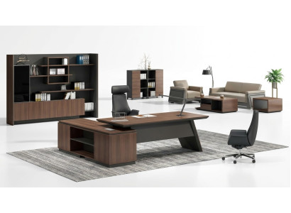 Étagère de bureau pour classeurs en bois, armoires, étagères de bureau pour bureau de 280 cm.