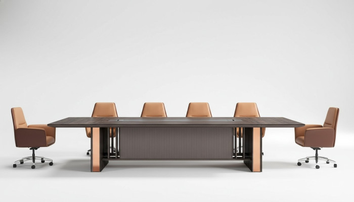 Table de conférence Table de réunion Tables 6 Fauteuil 7 pièces. suite