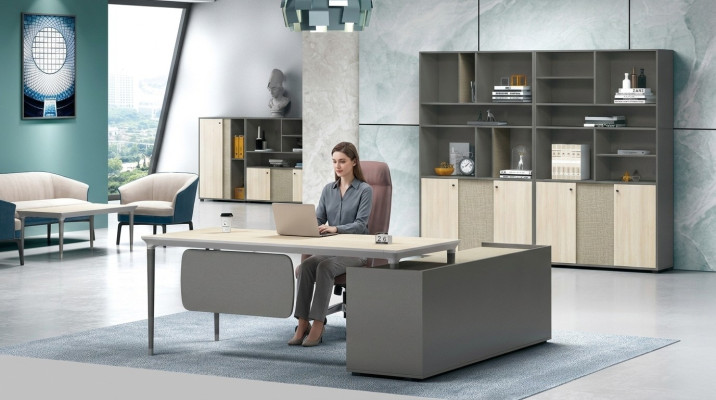 Bureau de Chef Coin Bureaux Table Cabinet Avocat Pratique Tables de Bureau