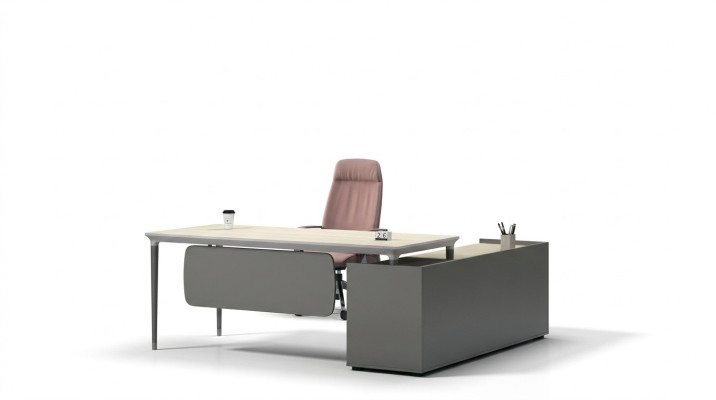 Bureau de Chef Coin Bureaux Table Cabinet Avocat Pratique Tables de Bureau