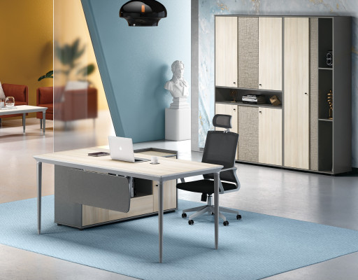 Bureau Armoire de classement Mobilier de bureau Meubles Bureaux Tables Ensemble de 2 pièces