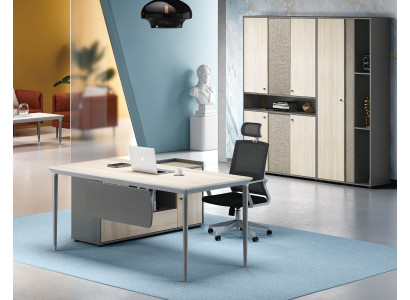 Bureau Armoire de classement Mobilier de bureau Meubles Bureaux Tables Ensemble de 2 pièces