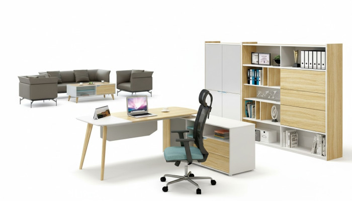 Bureau d'angle table de travail bureau écriture classe tables de mobilier design