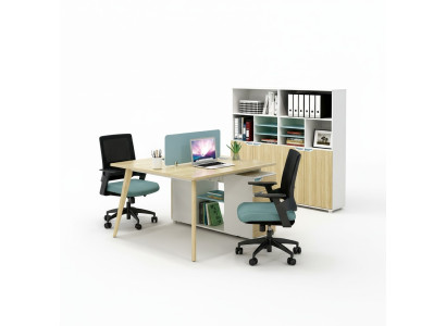 Poste de travail de bureau Table 2 postes de travail comptoir Tables en bois Mobilier de bureau