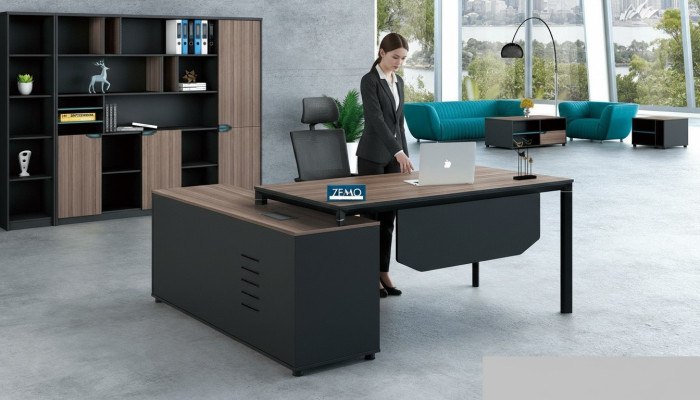 Bureau avec Étagère Bureau à Domicile Mobilier de Bureau Mobilier Décoratif Bureau