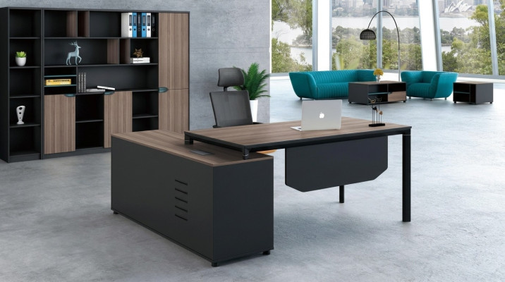 Bureau avec Étagère Bureau à Domicile Mobilier de Bureau Mobilier Décoratif Bureau