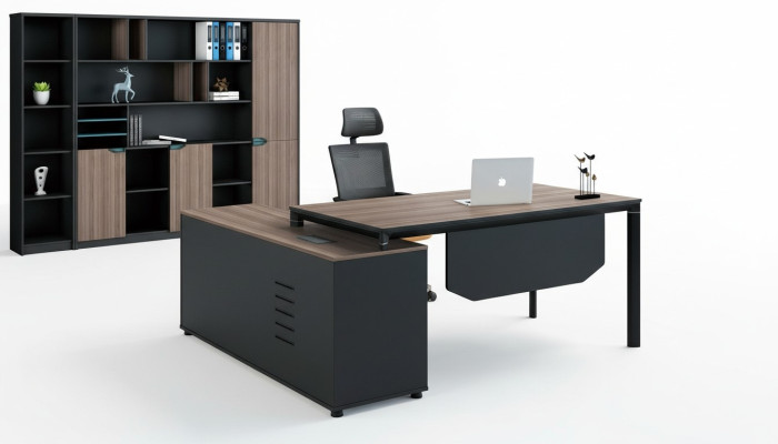 Bureau avec Étagère Bureau à Domicile Mobilier de Bureau Mobilier Décoratif Bureau