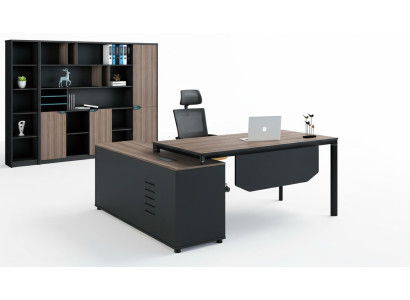 Bureau avec Étagère Bureau à Domicile Mobilier de Bureau Mobilier Décoratif Bureau