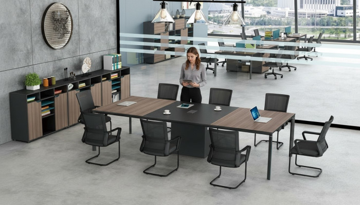 Table de conférence Goulotte de câbles de bureau Tables de réseau Table de réunion