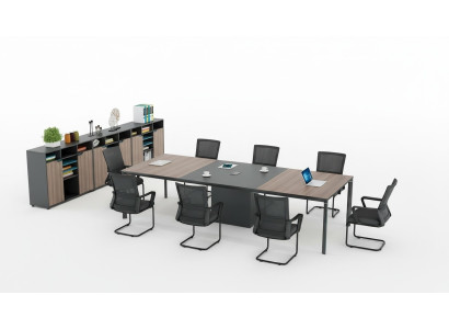 Table de conférence Goulotte de câbles de bureau Tables de réseau Table de réunion