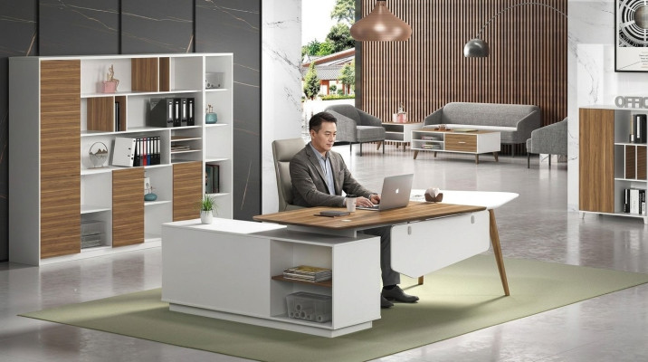 Table Bois Bureau Design Moderne Tables Mobilier de Bureau Bureaux d'Angle