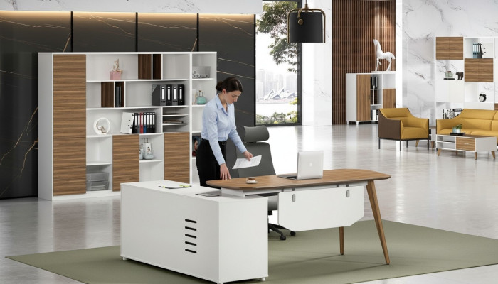 Schreibtisch Eckschreibtisch Computertisch Bürotisch Moderner Arbeitstisch