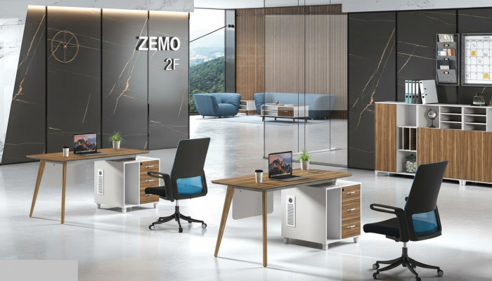Meubles de bureau de luxe de classe de concepteur de table de bureau d'écriture de travail avec des tiroirs Tables