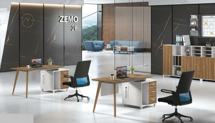 Meubles de bureau de luxe de classe de concepteur de table de bureau d'écriture de travail avec des tiroirs Tables