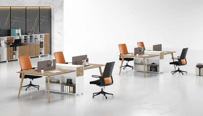 Mobilier de bureau Aménagement Tables Table Bureau Centre d'appels Bois