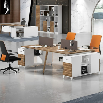 Mobilier de bureau Table équipement Centre d'appels 4 postes de travail