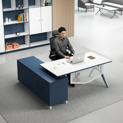 Bureau avec étagère Décoration de bureau à domicile Ameublement de bureau Bureau de meubles