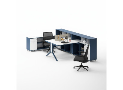 Étagère de bureau Double poste de travail Mobilier de bureau Meubles