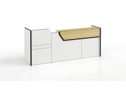 Comptoir de réception bureau de réception bureau de pratique commerce de réception tables d'hôtel de 280x80cm.